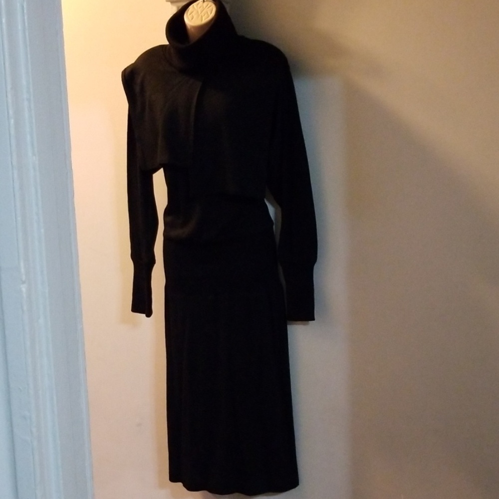 Bellissima 100% wool black sweater dress